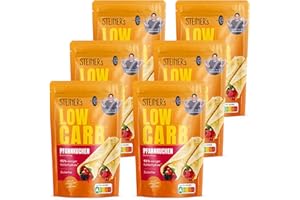 ‎STEINER´S STEINER´s Low Carb Pfannkuchen | 95% weniger Kohlenhydrate | Protein Pancake Mix | Zuckerfrei, Glutenfrei & Kalorienreduziert | 7,8g Eiweiß | Für Pfannkuchen, Pancakes & Waffeln | 6x 150g Packung