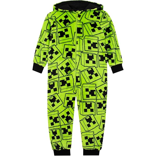 Pyjama-grenouillère En Polaire Pour Garçon - Chaud Et Doux - Design Coloré, Idéal Pour L’hiver à La Maison Ou En Extérieur