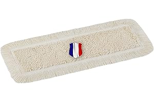 Okaei Housse de serpillère 1 Piece (60 CM) - Housse de serpillère pour hôpitaux et établissements de Soins - Housse de serpillère à Glissement Optimal pour Un Travail Ergonomique - Beige