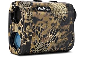 PIIDOTWIT Golf Rangefinder with Slope 600 Yard Rangefinder 6x24mm Waterproof, Pulse Vibration, Carrying Case, Free Battery, Gift Wrap F2