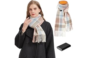 vapesoon Heated Scarf with 6000mAh Battery Fashionable and Warm Unisex - Ideal for Strolling, Camping, Work, Thanksgiving Christmas, and More