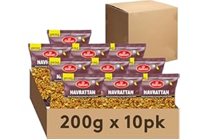 PICK N SAVE Haldirams Navrattan 200g, Indian Snacks & Savouries - Namkeen - (Pack of 10)
