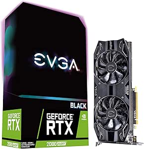 EVGA GeForce RTX 2080 Super Black Gaming, 08G-P4-3081-KR, 8GB GDDR6