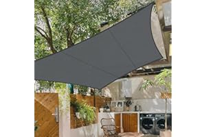 COOL AREA żagiel przeciwsłoneczny kwadratowy 5x5m, ochrona przed promieniowaniem UV,odporny na działanie wody,na balkon,taras,do ogrodu,kolor Antracyt