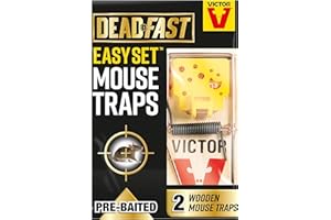 Deadfast 20300397 Easy Set Mouse Trap, Twin Pack