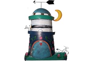 TIN DREAMS FACTORY Cassetta Postale Originale in Acciaio Dipinta a Mano, Decorazione Metallo da Parete per Esterno e Interno, Cassetta Posta Vintage Arredamento Marino, Cassetta Postale Divertente