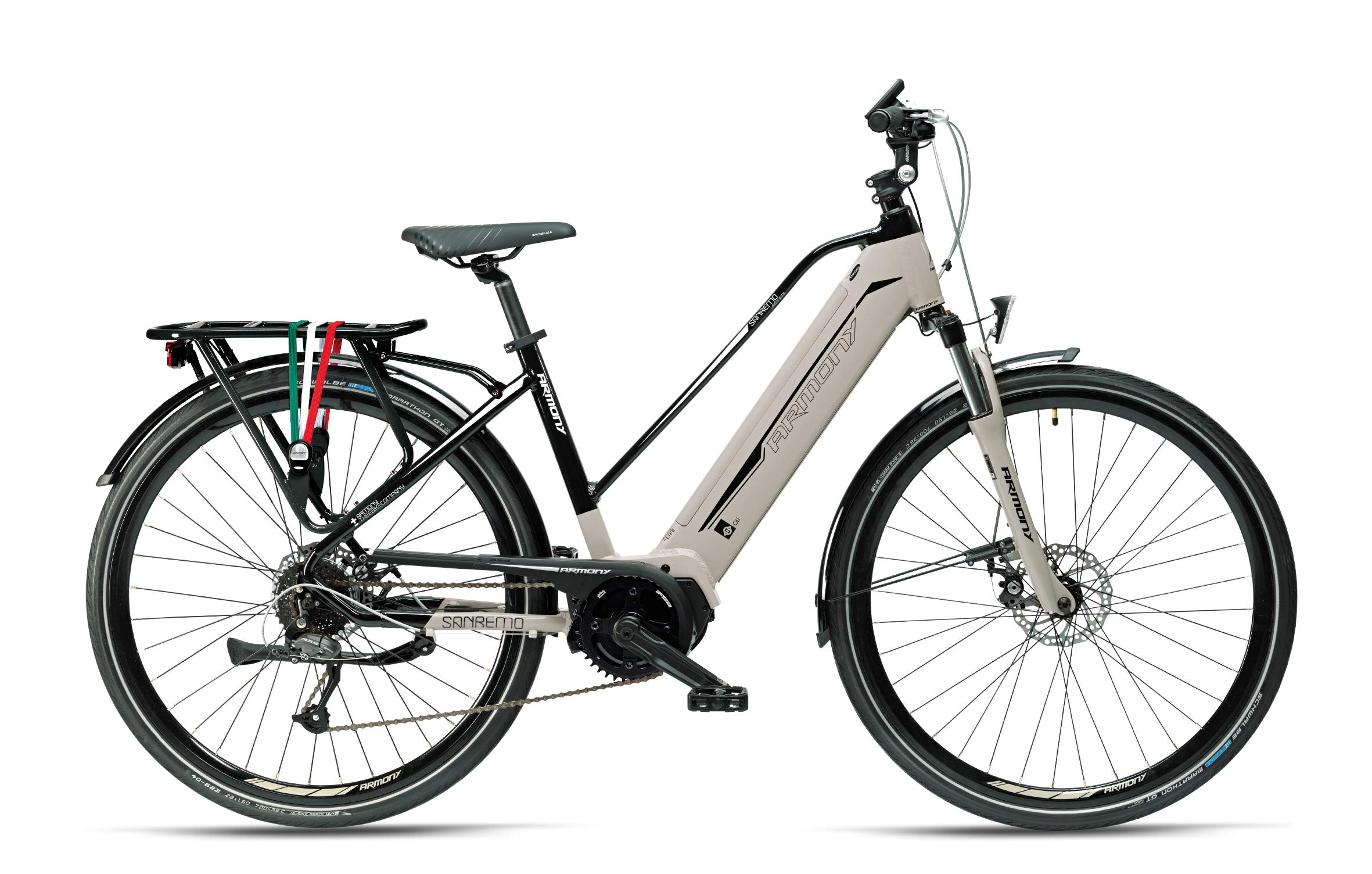 Ebike Offerte | Armony Sanremo, Bicicletta Elettrica Unisex Adulto, Nero  Grigio Betulla, 28\
