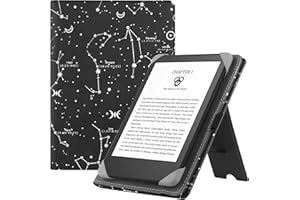 HGWALP Funda Universal para 6" Kindle Paperwhite eReaders, Funda Folio Soporte con Correa Compatible con Kindle 2024/Kindle Paperwhite/Kobo/Tolino/Pocketbook/Sony 6 Pulgadas eReader-COS