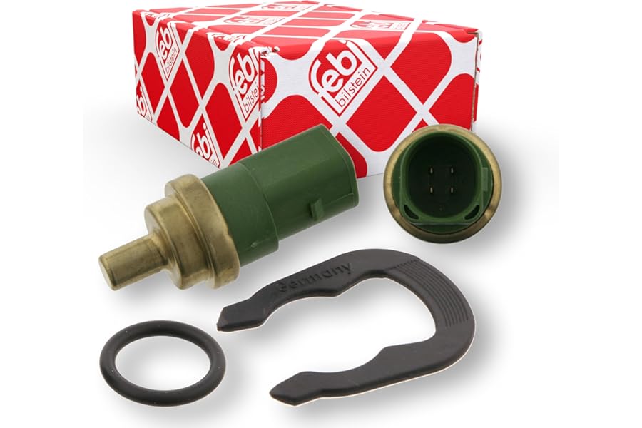 febi bilstein 32510 Coolant Temperature Sensor with seal and retaining spring, pack of one