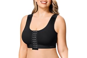 BRABIC BHs nach Operationen mit Frontverschluss für Frauen, ohne Bügel, Kompression, chirurgische Mastektomie, Alltags-BH