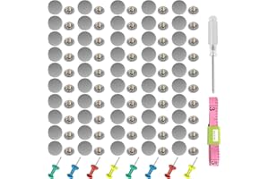 YUEHUABAO Car Roof Repair Kit, 70 Pieces Car Roof Headliner Repair Button 70 Pieces Colorful Drawing Push Pins Universal Auto Roof Snap Rivet Retainer for Car Roof Fixed