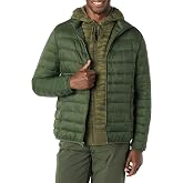 Amazon Essentials Men s Lightweight Water-Resistant Buffer Jacket Packable