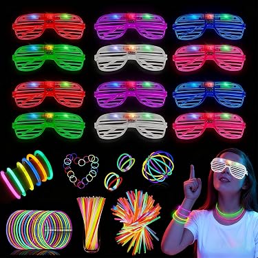 Set di occhiali con cornice per foto di compleanno, decorazione per feste di compleanno, accessori fotografici per adulti, adolescenti e bambini