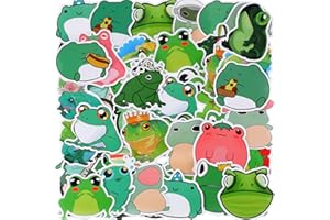 ZONON 100 Adesivi di Rane Decalcomanie di Rana in Vinile Adesivi per Laptop di Rana Carina Adesivi Decorativi Impermeabili di Rana del Fumetto per Computer, Bagagli, Chitarra, Bottiglia, Frigo