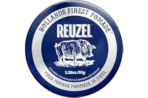 ‎REUZEL Reuzel Pomada z włókna, niski połysk, mocne utrwalenie, teksturowany, pełniejszy wygląd, łatwa do zmiany stylizacji w ciągu dnia, 3,38 uncji/95 g
