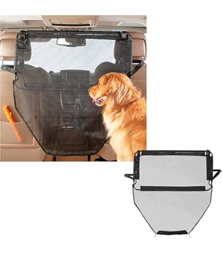 ERYTLLY Dog Car Barrier For SUVs, Vehicles, Dividers, Adjustable Heavy-Duty Wire - View #6