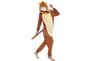 FunnyCos Adult Onesie Animal Pajamas Unisex Halloween Cosplay Costume Loungewear