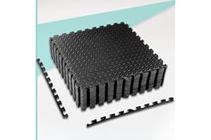 CCLIFE Tapis de Protection de Sol en Puzzle 60x60x1cm Mousse Tapis Mousse de Sol Matelas Puzzle Fitness au Gymnase à l'exercice au Yoga