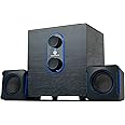 GOgroove SonaVERSE LBr 2.1 PC Speakers System with Subwoofer - USB Powered with 3.5mm AUX Audio Input, Bass/Volume Control, 11W RMS - Ideal for Desktop, Office, Projector, Laptop and More