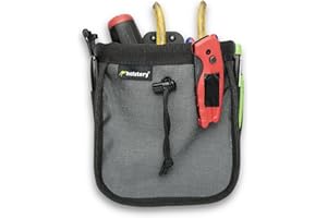 HOLSTERY Joey Pouch V2 | Clip-On Tool Belt Bag for Tools, Screws, and Nails - Great for an Electrician, HVAC Tech, Plumber, Carpenter, Contractor, Handy Man, and Any Tradesperson Who Wears a Small Utility
