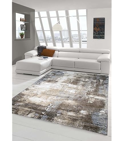 Tapijt Elegant Crème Grijs Teppich-Traum Modern Tapijt Voor Woonkamer & Slaapkamer – Crème Met Goud/zilver Glans, 200x290 Cm Vloerkleed Rond 200