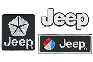 RG20 Jeep Patches Aufnäher 3 Stück Auto Wrangler Grand Cherokee USA Black