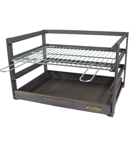 Barbecue IMEX EL ZORRO In Ferro - 75x44x24 Cm, Con Griglia - Usa Carbone O Legna, Design Pratico - Foto 4