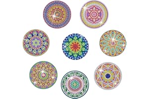 BAHAN ALAMY 8 sottobicchieri per diamond painting, con mandala, per pittura artigianale, per il fai da te, per adulti