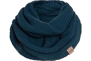 KNIT FACTORY - Jamie Loop Schal - Gestrickter Schlauchschal - Herbst & Winter Essentials - Zeitloses Mode-Accessoire - Für Damen und Herren - Strickschal mit Wolle