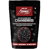 Essence Nutrition Whole Dried Cranberries (500 Grams) - Gluten Free, Unsulphured [ Imported From Canada ] (500g) - Cranberry 