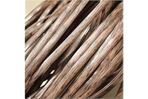 UYEOCO Brown Coffee Gradient Flat Synthetic Rattan Repair Material 8mm*70m 500g Flaches Pe-Rattan Kaffee Farbverlauf Flache Kunststoff Rattan Plastic Rattan Wicker Repair Kit Patio Furniture Repair