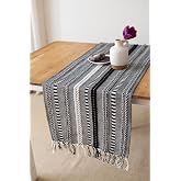 Neula | %100 Pamuk &Ouml;rme Runner 40 X 110 Cm (Siyah)