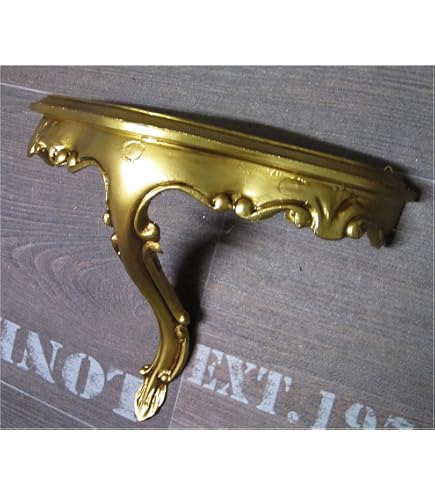 Console Murale Baroque Luxe Artissimo Cp 67 Gold - Étagère Antique Dorée