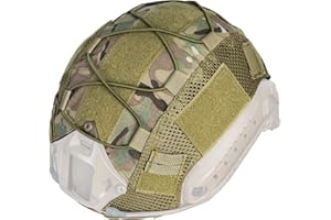 IDOGEAR Housse de Casque Tactique pour Casque Rapide Housse de Casque Multicam pour Casque Airsoft en Taille M/L, Militaire Paintball Chasse Equipement de Tir - 500D Nylon - sans Casque