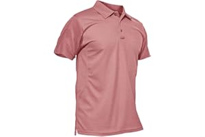 KEFITEVD Polos Transpirables para Hombre al Aire Libre Manga Corta Secado Rápido Camisetas de Camping