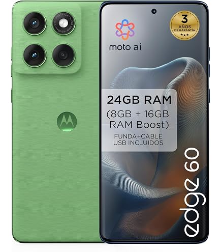 Motorola Edge 60 Pro 12+512GB DS 5G Shadow Green OEM : Amazon.es