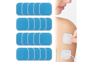 Actsime 5 Replacement Sets (20 Pieces) Gel Pads Compatible with Beurer EM 59 Heat Devices, Replacement Gel Pad Compatible with EM 59 Menstrual Relax TENS & Heat, 45 x 45 mm
