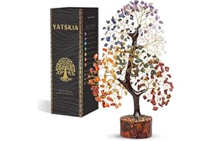 Yatskia 7 Chakra Tree Of Life, Crystal And Gemstones, Birthday Gifts For Women, Decorative Home Accessories, Living Room Decor, Crystal Gifts For Women