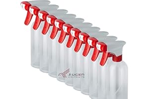 BIOLOPUR 10Stk a 500ml Sprühflaschen | weiß-roter Sprühkopf | Power Trigger | leer | Spray Bottle