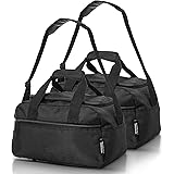Aerolite Ryanair Lot de 2 sacs de cabine pliables de qualité supérieure - 40 x 20 x 25 cm - Taille maximale - Petit bagage de