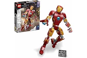 LEGO Marvel Personaggio di Iron Man, Giocattoli Super Heroes per Bambini, dal Film Avengers: Age Of Ultron della Saga dell'Infinito, Idee Regalo 76206