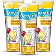 Everyuth Naturals Brightening Lemon & Cherry Face Wash, Pack of 3 (150gm x 3), Tube