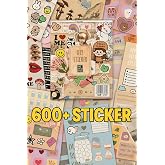 Vintage My DIY Sticker Book 24 * 17 cm 16 Sayfa &Ouml;zel Tasarım Rengarenk Sticker Kitabı