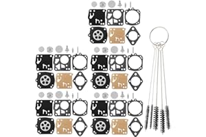 QAZAKY Pack of 5 Carburetor Rebuild Kit Compatible with Tillotson RK-23HS RK-17HS String Trimmer Blower Poulan Weedeater Ryobi Ryan IDC Homelite Lawnboy Toro McCulloch Jonsered RK 23 HS 2-Cycle Carb