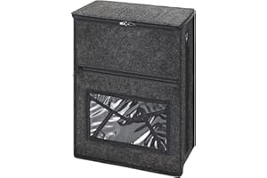 ANNMORE Letter Box Catcher, Grey Felt Post Catcher for UPVC, Glass, Wood, and Metal Doors, Indoor Letter Box Cages, Mail Catcher for Front Door, Self-Adhesive, Housewarming Gift