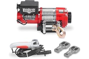 Stealth Winches Electric Winch 3500lb/1588kg 12v Wireless Recovery Budget - Powerful Wound Motor - Full Steel Gearing - Heavy Duty Solenoid, Mounting Plate, Wireless Remotes - Steel Rope