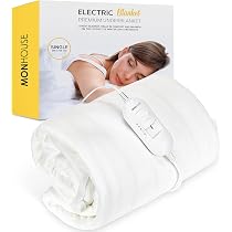 Venustas Electric Blanket, Electric Under Blanket,Heated Blanket with 3  Heat Settings, Soft Polyester Material : Amazon.co.uk: Home u0026 Kitchen