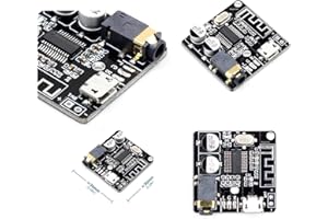 Bluetooth 5.0 Audio Receiver Module Board for Stereo Wireless Sound - PCB Circuit DIY Kit Digital Power Amplifier (VHM-314) - Hayatec