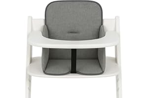 TOTSY BABY Copri seggiolone pappa universale - copriseggiolone bambino e bambina cuscino imbottitura riduttore per Hauck e Stokke sedia con un rivestimento impermeabile stabile Grigio