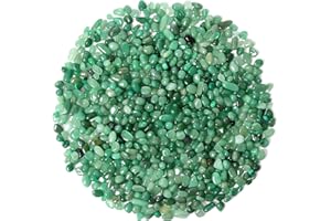 ORIENTREA 500g di Cristallo di Aventurine Verde Pietra schiacciato Naturale, Aventurine Verde Naturel de 500 g, Petite Passée Chips écrasé Pierre Guérison Reiki Cristal Bijoux Décoration de la Maison
